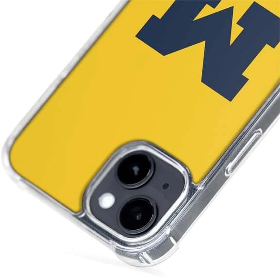 Skinit Phone Case Compatible with MagSafe iPhone 13 - Officially Licensed University of Michigan M Logo Yellow Design