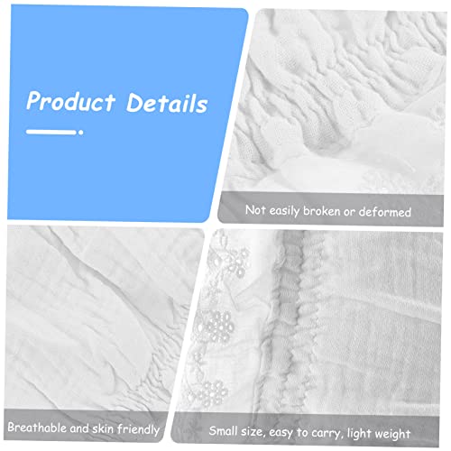 BESPORTBLE 1Pc Bonnet Hat for Sun Protection Cap for Newborns Breathable and Lightweight Summer Accessory for Beach Vacations and Outdoor Fun White4