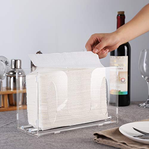 evron Paper Towel Dispenser Countertop Adhesive Tape & Wall Mount Easy Pull-Out Z Fold C Fold Trifold and Multifold Paper Towel Dispenser (1 Pack)