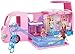 Barbie Camper Playset, DreamCamper Toy Vehicle with 50 Accessories Including Furniture, Pool & Slide, Hammocks & Fireplace