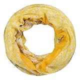 Softweich Codello Damen Mustermix-Loop aus recyceltem Polyester Yellow MEDIUM OneSize