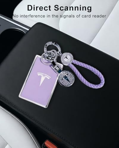 Image of for Tesla Key Card Holder Bling Key Chain Card Key Holder for Model S /X /3 /Y Cybertruck Keychain