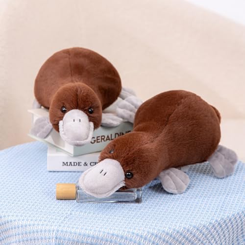 champracer Schnabeltier Kuscheltier Plüschtier Ente Kuscheltier Simuliertes Plüsch-Schnabeltier Puppe Geschenke für Kinder