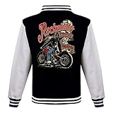 Gasoline Bandit Rockabilly Baseball College Jacke - Lives Forever L