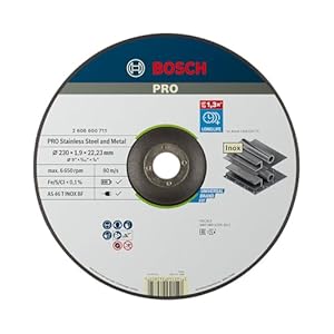 Bosch Accessories Disque à Tronçonner à Moyeu Déporté, 230mm Diamètre, 22.23mm Alésage, 1.9mm Epaisseur