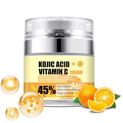 Skincare Vitamin C Moisturizer for Face with Hyaluronic Acid & Squalane - Face Brightening Cream - Anti Aging,Firming & Hydrating Vitamin C Cream for All Skin Tone 50ML.