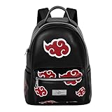Naruto Clouds-Heady Rucksack, Schwarz, 24,5 x 29 cm, Kapazität 8 L