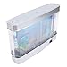ERYUE Artificial Fish Tank Lamp with Moving Fish LED White Light USB 5V for Desktop Bedroom, Premium Materials Sensory Experience