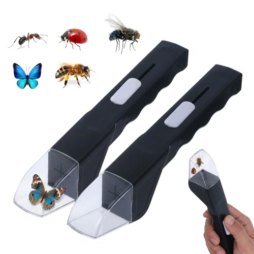 2pcs Bug Catcher Spider Catcher Tool With Insect Catcher Functionality Bugstick Design For Indoor And Outdoor Use Black Colour