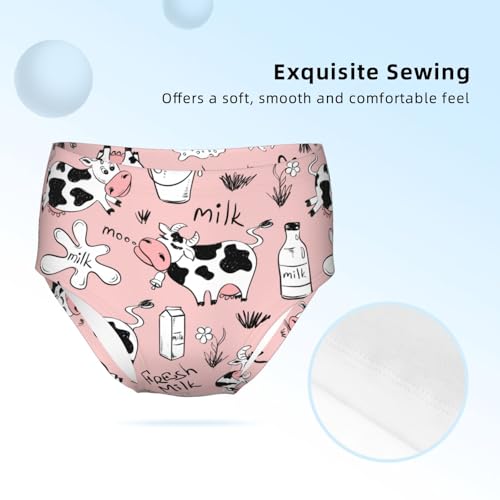 Cute Cartoon Cows Girls' Underwear Soft Cotton Little Girls Panties Comfort Briefs3