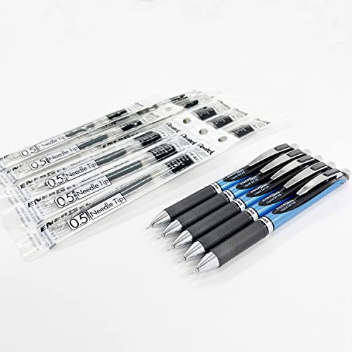 Bolígrafo Pentel EnerGel RTX Retráctil 0.5mm Negro Pack 15 miniatura 2