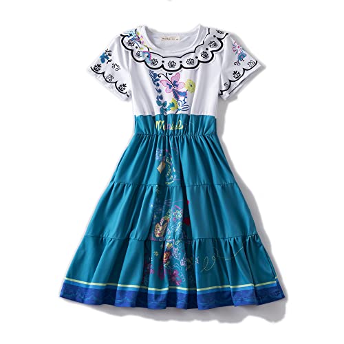 Disfraz Mirabel para Niñas 10 Años Azul miniatura 1
