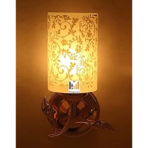 Mahganya Antique Handmade Decorative Wall Light Lamp (Multicolour) – Set of 2 (pack1)(Glass)