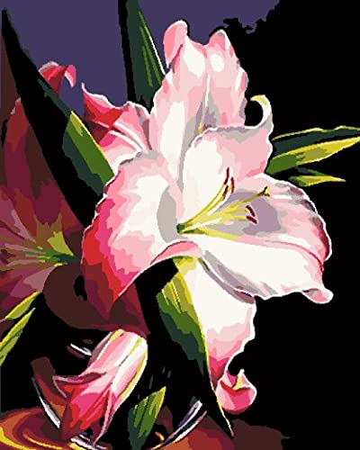 Peinture au diamant 5D adulte anti-stress : créez votre toile fleur blanche facilement