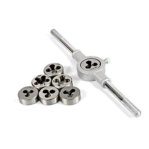 8pcs Hss Metric Circular tap die Wrench Set Bearing Steel Screw M3 M12 Thread Plugs Taps Broaching Hand die Threading Tools Set 2