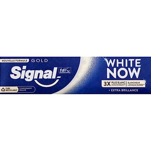 Dentifrice White Now Gold Signal 75ml contre les dents jaunes