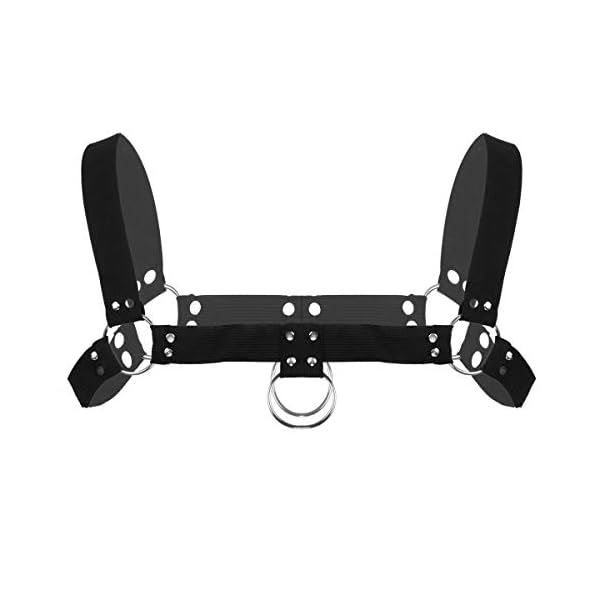 YiZYiF Herren Brust Harness Schulter Brustgurt Riemenbody Männer Körper Gürtel Nylon Brustkorb Fetisch Rollenspiel…