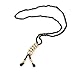yueton Fashion Dress Sweater Necklace Rhinestone Charm Pendant Long Black Chain Women Clothing Accessories Jewelry