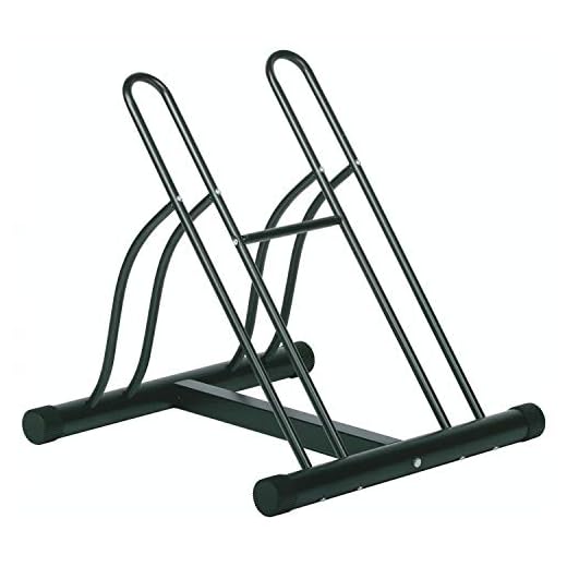 Racor PBS-2R Floor - 2 Bike Stand - Garage Storage Organizer - Fits Adult and Children’s Bikes