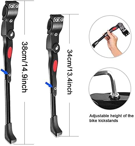 Image of Leosportz Cycle Stand for Bicycle - Adjustable Bike Kickstand of Aluminum Alloy | Mountain, MTB, Fat Bikes Stand (Kickstand)