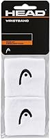 HEAD 2.5 Inch Tennis Sweatband Black - Absorbent Wristband for Adults, One Size, Keeps Grip Dry