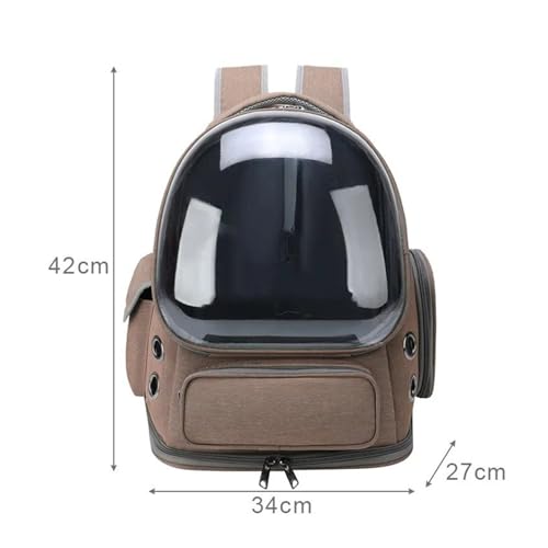 VAVGKDKPZB Sac à Outils Moto Sac De Transport Transparent pour Chat Et Petit Chien Respirant Accessoire De Voyage pour Animaux De Compagnie Sacoche Reservoir Moto(Blue) – vue 2