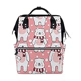 🍎 Personalizado: Bolso del Bebé Mamá es duradero, de gran capacidad, elegante y con correa de longitud ajustable. Se utiliza como bolsa de pañales, bolsa de pañales, mochila de viaje, mochila para computadora portátil, adecuada para mamás jóvenes, adecuada para jugar muchas cosas cuando el bebé sale.