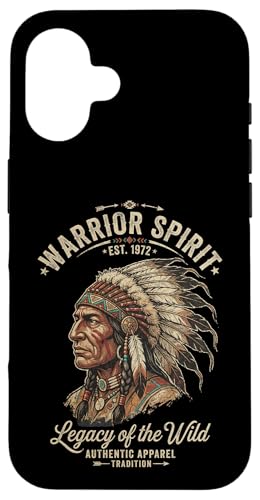 Warrior Spirit Chief Headdress Legacy �g���C�o���A�[�g �A���e�B�[�N�� �X�}�z�P�[�X iPhone 16 �p