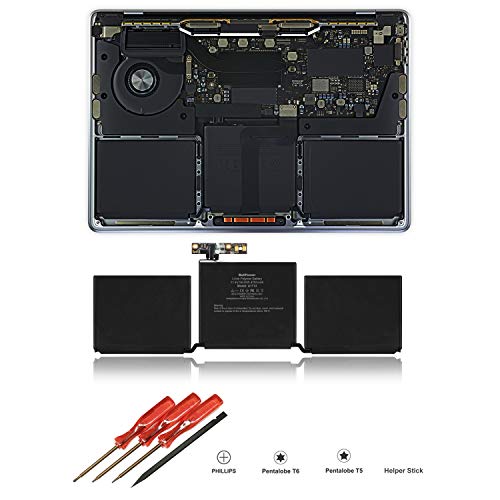 Batpower A1713 Replacement Laptop Battery For Apple Late 2016 Mid 2017 Macbook Pro 13-Inch A1708 Emc 2978 Emc 3164 Battery Macbook Pro 13" Two Thunderbolt 3 Ports A1708 Apple A1713 Battery 54.5Wh #TOP1
