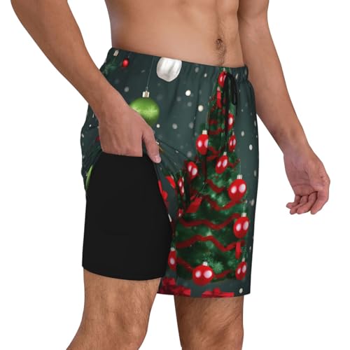 Ropa de playa para hombre ligera con motivos navideños de fiesta 6