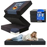 Koalakraft Kleo&reg; Duo Premium Klappmatratze wendbar [H2 & H3] 2 H&auml;rtegrade, G&auml;stebett klappbar | extra Dicke Faltmatratze, ergonomische G&auml;stematratze (75x195x15cm)