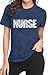 CQF Nurse Shirts for Women Casual Nurse Day Week T-Shirt Funny School Nursing Short Sleeve