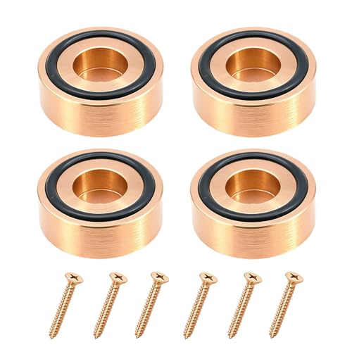 4 Pcs Cutting Board Metal Feet with Screws,0.79