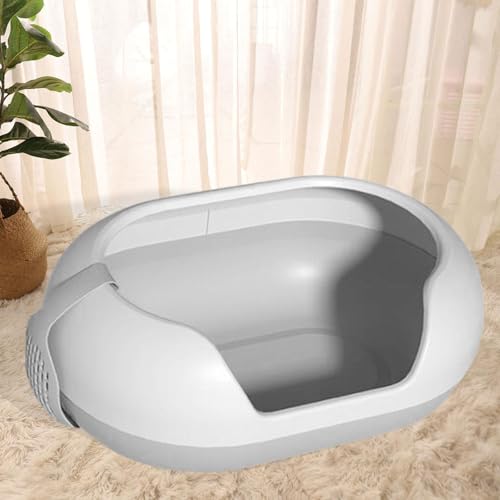 Arenero para gato grande con lados altos y amplia capacidad miniatura 2