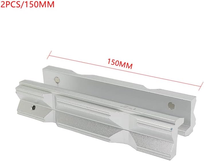 2PCS/Set 4 Inch Or 6 Inch CNC Milling Steel Vise Hard Jaw Fixture V-Type Jaw Aluminum Alloy Milling Kit (2PCS 150MM(6"))