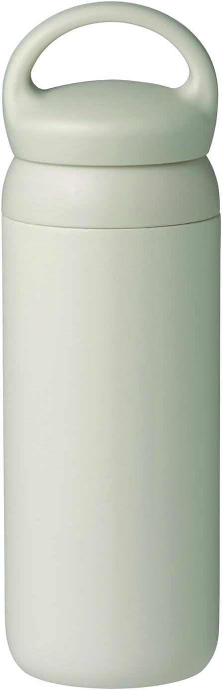 21091 Day-off Tumbler, 16.9 fl oz (500 ml), White, Double Wall Vacuum Construction, Hot and Cold Insulation, Water Bottle