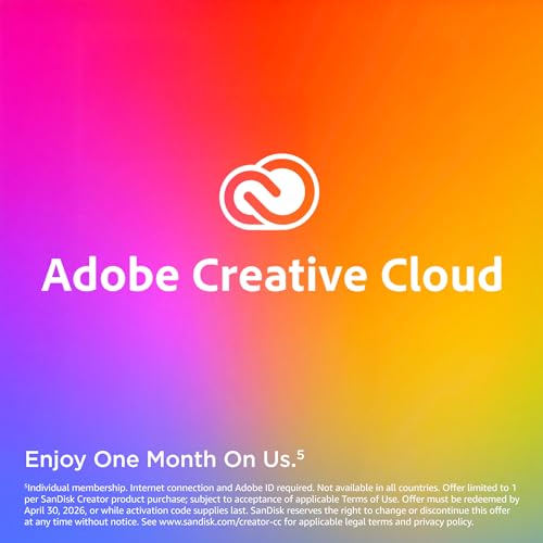 Image of SanDisk 2TB Creator Pro Portable SSD - Up to 2000MB /s, for Laptops and Computers, USB-C, USB 3.2 Gen 2x2, IP65 Water and Dust Resistance, 1 Month of Adobe Creative Cloud Included - SDSSDE81C-2T00-G25