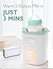 Momcozy Baby Bottle Warmer for Breast Milk Formula Food, Fullest Nutrients Preserved, Fast Heat, Night Light for Nighttime Breastfeeding, One-Touch Easy Use, Newborn Essentials Supplies Gift for Mom