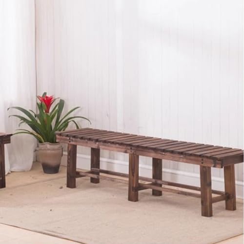 Banc de jardin confortable en bois massif pour soulager le dos