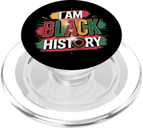 Celebración inspiradora I Am Black History PopSockets PopGrip para MagSafe