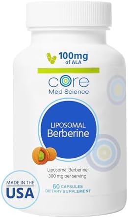 Amazon.com: Core Med Science Liposomal Berberine Supplement, 300mg ...