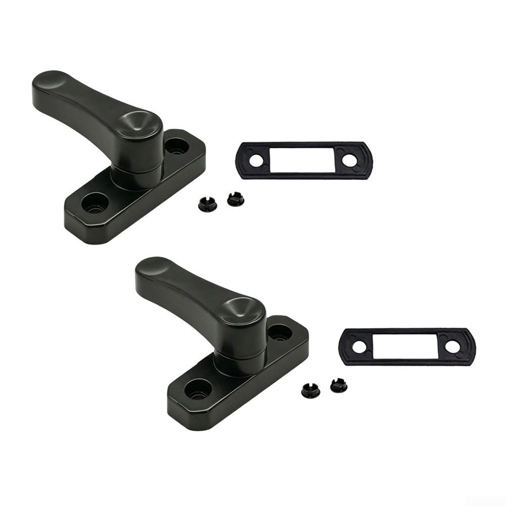 Bloqueo Puerta Corredera Aluminio Negro Mate Ajustable(LockablePunchinge,2)