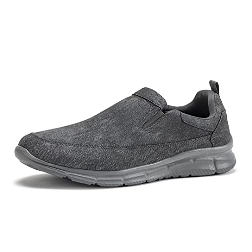 Frank Mully Men's Slip On Walking Shoes Lightweight Casual Knit Loafer Sneakers Comfortable Mesh Work Shoes Athletic Walking Shoes for Men Breathable