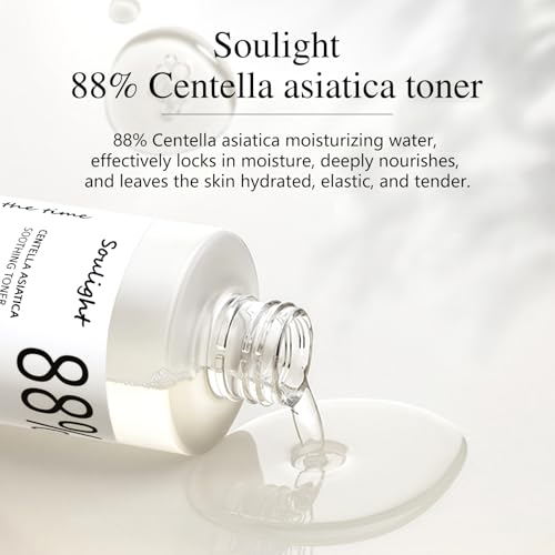 Soulight-88-Centella-Asiatica-Soothing-Toner-Hydrating-Facial-Toner-with-Plant-Extracts-Gently-Exfoliates-Toning-Water-Diminished-Dullness-Fine-Lines-Smooths-Skin-Texture-Rejuvenate-Your-Skin