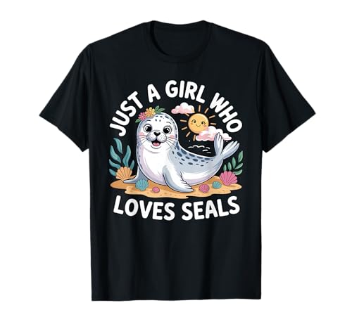 Cool Seal Art for Women Girls Mom Sea Lion Animal Seal Lover T-Shirt