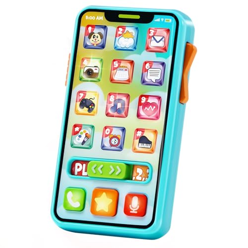 Image of JOYIN Baby Toys 6-12 Months - Cell Phone with 4 Game Modes & 50+ Music and Learning Phrases, Educational Toys for Toddlers, Kids Phone Birthday Gifts for Girls Boys Age 1 2 3 Year Old