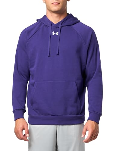 Sweat à capuche UA Rival Fleece chaud en molleton Under Armour violet XXL