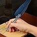 mifengda Antique Feather Dip Pen Set Vintage Writing Quill Ink Dip Pen Set Calligraphy Pen Set Luxury Quill Pen and Ink Accessories Set with 5 Metal Nibs Best Gift Set