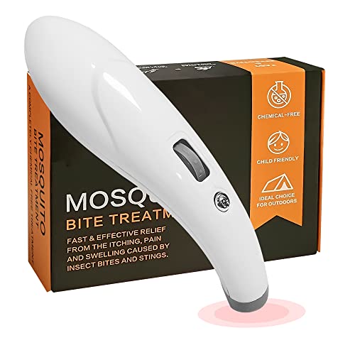 Bug Bite Itch Relief Thing. Electronic Mosquito Bites Itching Treatment Tool for Kids, Humans, Insect Bugbite Skin Itchless Reliever Pen, Insects Chigger Bee Wasp Sting Swelling Healer Chemical-Free