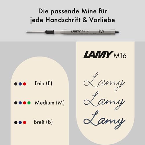 Lamy 2000 Kugelschreiber in Schwarz Robustes Schreibgerät mit Großraummine